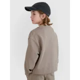 Fiú kapucnis pulóver 4F JUNIOR SWEATSHIRT-JWSS25TSWSM1713-83S-BEIGE - Pohlavie: Gyerek · záber 3