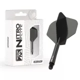 Darts toll és szár egyben Red Dragon Nitro Flite fekete, standard toll és hosszú szár · záber 1