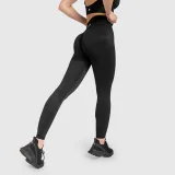 Varrás nélküli leggings Iron Aesthetics Seamless Butt, fekete · záber 3