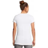 Női rövid ujjú edzőpóló UNDER ARMOUR Tech Mesh SS-WHT · záber 2