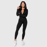 Női bordázott overál Iron Aesthetics Rib Lady, fekete · záber 2