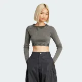 Női hosszú ujjú póló ADIDAS ORIGINALS RIB LS TOP-JD0014-Black · záber 2