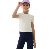 Lány póló rövid ujjú 4F JUNIOR TSHIRT F1852-12S-CREME · záber 1