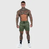 Sportos short Iron Aesthetics Lightning, zöld · záber 4