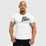 Férfi fitness póló Iron Aesthetics Splash, fehér · záber 5