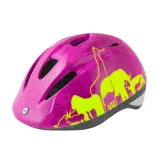 Gyerek kerékpáros sisak FORCE dětská helma Fun Animals fluo růžová · záber 1