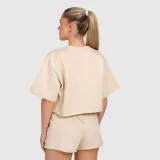 Női crop top Iron Aesthetics Heavy-Terry, bézs · záber 5
