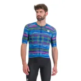 Férfi rövidujjú kerékpáros mez SPORTFUL Glitch bomber jersey, multicolor blue · záber 7
