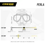 Búvármaszk CRESSI PERLA MASK CLEAR BLACK · záber 5