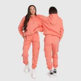 Női oversize szett Iron Aesthetics Cargo, lazacszín · záber 5