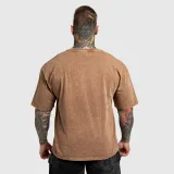 Oversized póló Iron Aesthetics Heritage, washed brown · záber 4