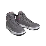 Női bokacsizmák télen ADIDAS Hoops 3.0 Mid WTR tracy grey tracy grey wonder red · záber 3