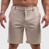 Férfi rövidnadrág Iron Aesthetics Chino Flex, bézs · záber 1