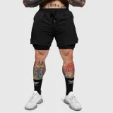 Funkcionális short Iron Aesthetics SweatPro 2in1, fekete · záber 2