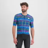 Férfi rövidujjú kerékpáros mez SPORTFUL Glitch bomber jersey, multicolor blue · záber 8