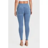 Női jeggings nadrág FREDDY WR.UP® push up superskinny jeggings with high waist and buttons-Blue · záber 3