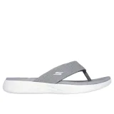 Női papucsok (strandcipők) SKECHERS On The Go 600 Sunny W grey white · záber 2