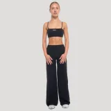 GymBeam Women‘s Flow Straight Pants Black · záber 3
