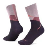 Női túrázó zoknik BUFF MERINO LIGHTWEIGHT CREW SOCK LWC1 PINK · záber 1