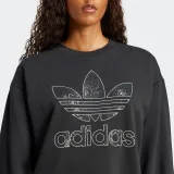 Női kapucnis pulóver ADIDAS ORIGINALS SNAKE CREW-BLACK · záber 5