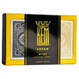 Póker kártya KEM Arrow Wide Jumbo (Black and Gold) kártya, dupla csomag 2025 · záber 1