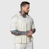 Oversized ing Iron Aesthetics Cuban, bézs · záber 4