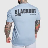 Férfi póló Iron Aesthetics Blackout, kék · záber 1