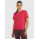 Női rövid ujjú edzőpóló 4F TSHIRT FNK F1517-WAW25TFTSF1517-54S-PINK · záber 2