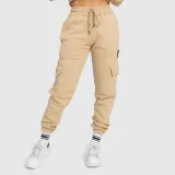 Női melegítőnadrág Iron Aesthetics Cargo, bézs · záber 2