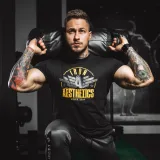 Férfi fitness póló Iron Aesthetics Force, fekete · záber 2