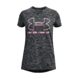 Lány edzőpóló rövid ujjú UNDER ARMOUR Tech BL Twist SS-BLK · záber 1