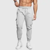 Férfi melegítőnadrág Iron Aesthetics Cargo Joggers, szürke · záber 6