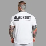 Férfi póló Iron Aesthetics Blackout, fehér · záber 3