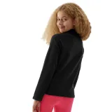 Lány síelés Polár pulóver 4F JUNIOR FLEECE UNDERWEAR-JAW23UFLEF033-20S-DEEP BLACK · záber 3