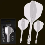 DARTS TOLL ÉS SZÁR EGYBEN WINMAU FUSION ÁTLÁTSZÓ, STANDARD TOLL ÉS KÖZEPES SZÁR · záber 1