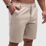 Férfi rövidnadrág Iron Aesthetics Chino Flex, bézs · záber 4