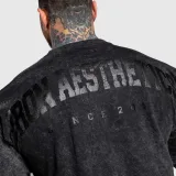 Oversize póló Iron Aesthetics College, washed black · záber 5