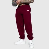 Oversized melegítőnadrág Iron Aesthetics Relaxed, bordó · záber 2