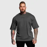 Oversize póló Iron Aesthetics Major, szürke · záber 1