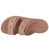 Női platformos szandálok (divatos lábbeli) CROCS Brooklyn Buckle Low Wedge W latte · záber 3