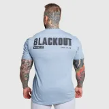Férfi póló Iron Aesthetics Blackout, kék · záber 3