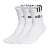 Zoknik ADIDAS 3 PACK-CUSH HALF CRW C 3S LIN-WHITE WHITE WHITE · záber 1
