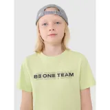 Fiú póló rövid ujjú 4F JUNIOR TSHIRT M2186-45N-CANARY GREEN NEON - Pohlavie: Gyerek · záber 2