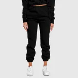 Női oversized melegítőnadrág Iron Aesthetics Simone, fekete · záber 2