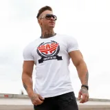 Férfi fitness póló Iron Aesthetics Triumph, fehér · záber 2