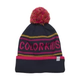 Fiú téli sapka COLOR KIDS Hat logo CK, pink glo · záber 1