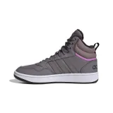 Női bokacsizmák télen ADIDAS Hoops 3.0 Mid WTR tracy grey tracy grey wonder red · záber 2