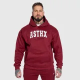 Oversized pulcsi Iron Aesthetics ASTHX, bordó · záber 2