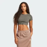 Női rövid ujjú póló ADIDAS ORIGINALS RIB SS TOP-JD0041-Black · záber 2