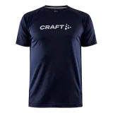 Férfi rövid ujjú edzőpóló CRAFT CORE ESSENCE LOGO TEE M · záber 5